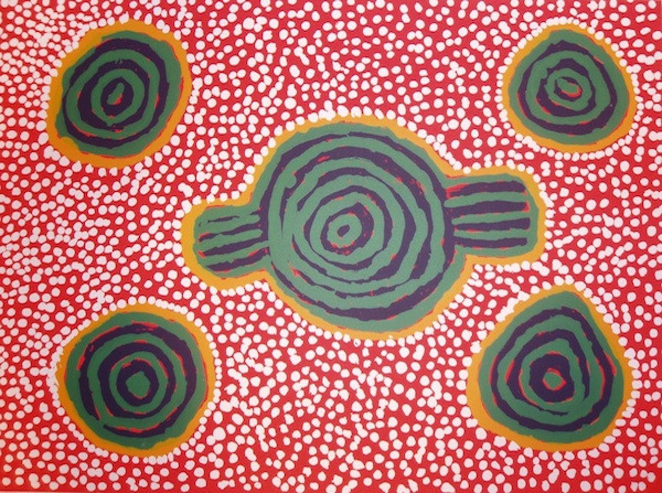 Latest artwork by Nyilpirri Spider Snell (c1925-2016)