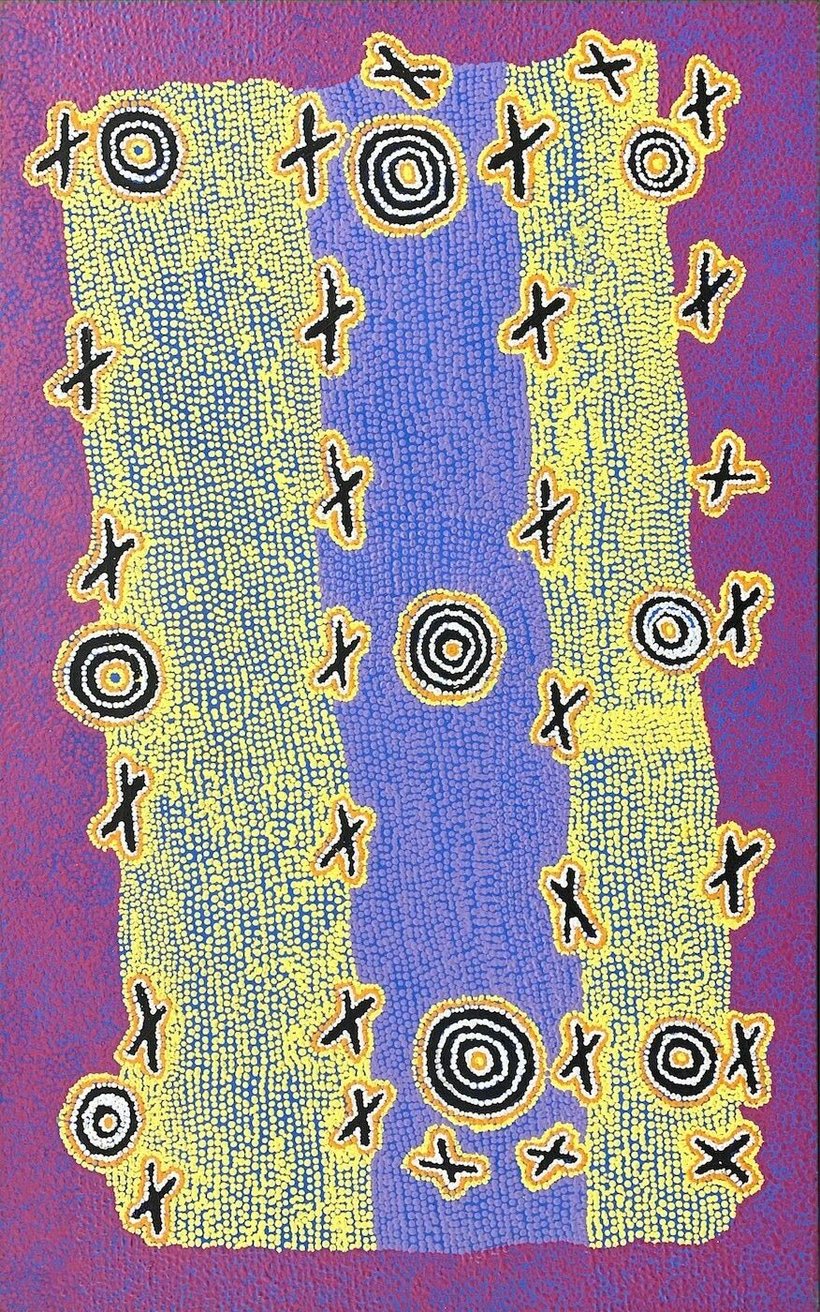 Latest artwork by Paddy Japaljarri Stewart (1935-2013)