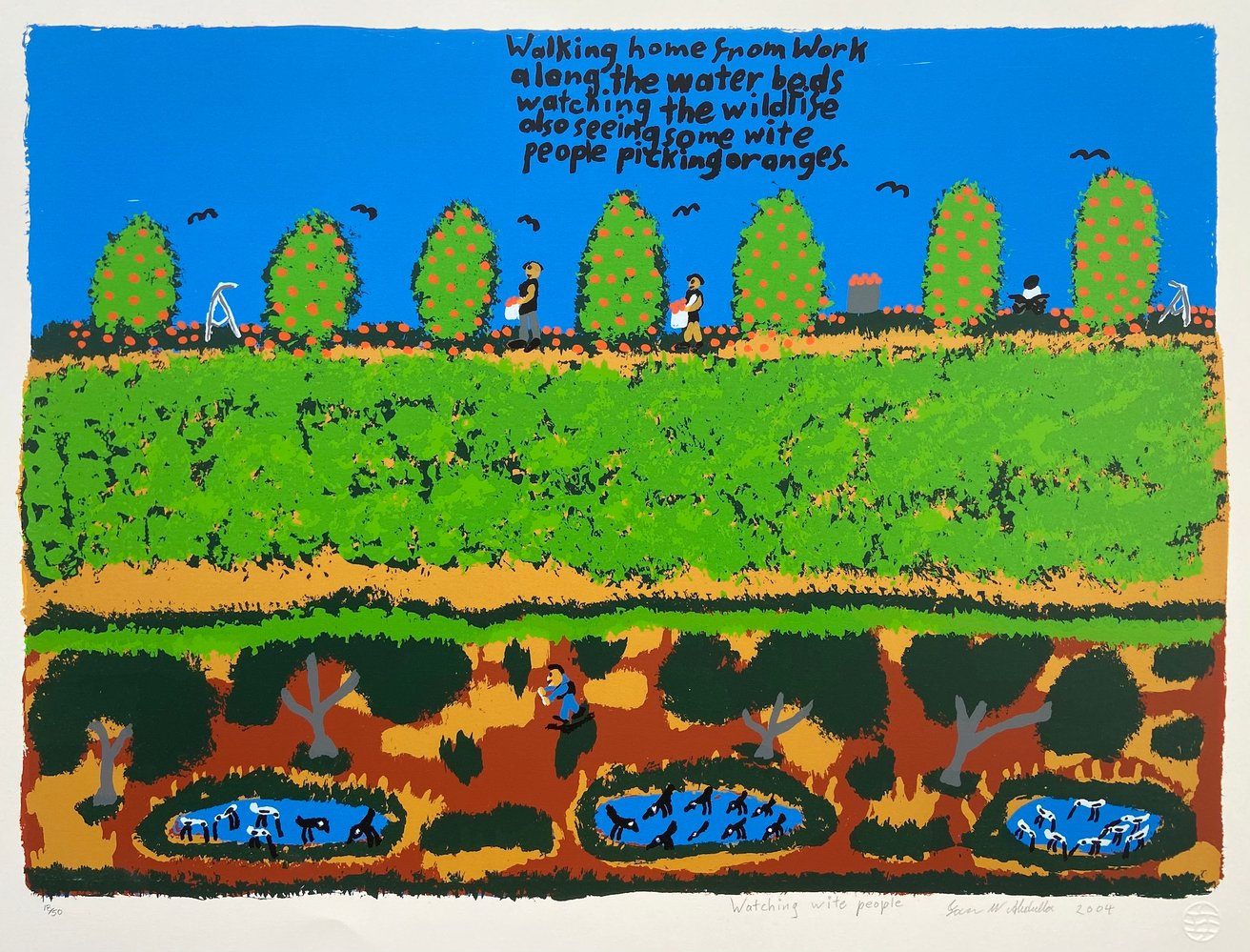 Latest artwork by Ian Abdulla (1947-2011)