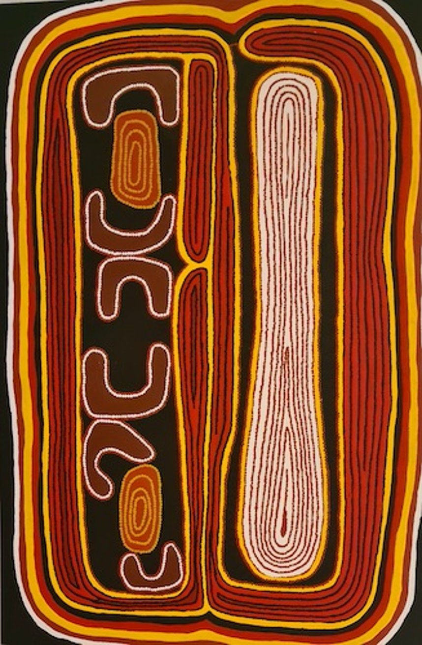 Latest artwork by Pauline Sunfly Nangala
