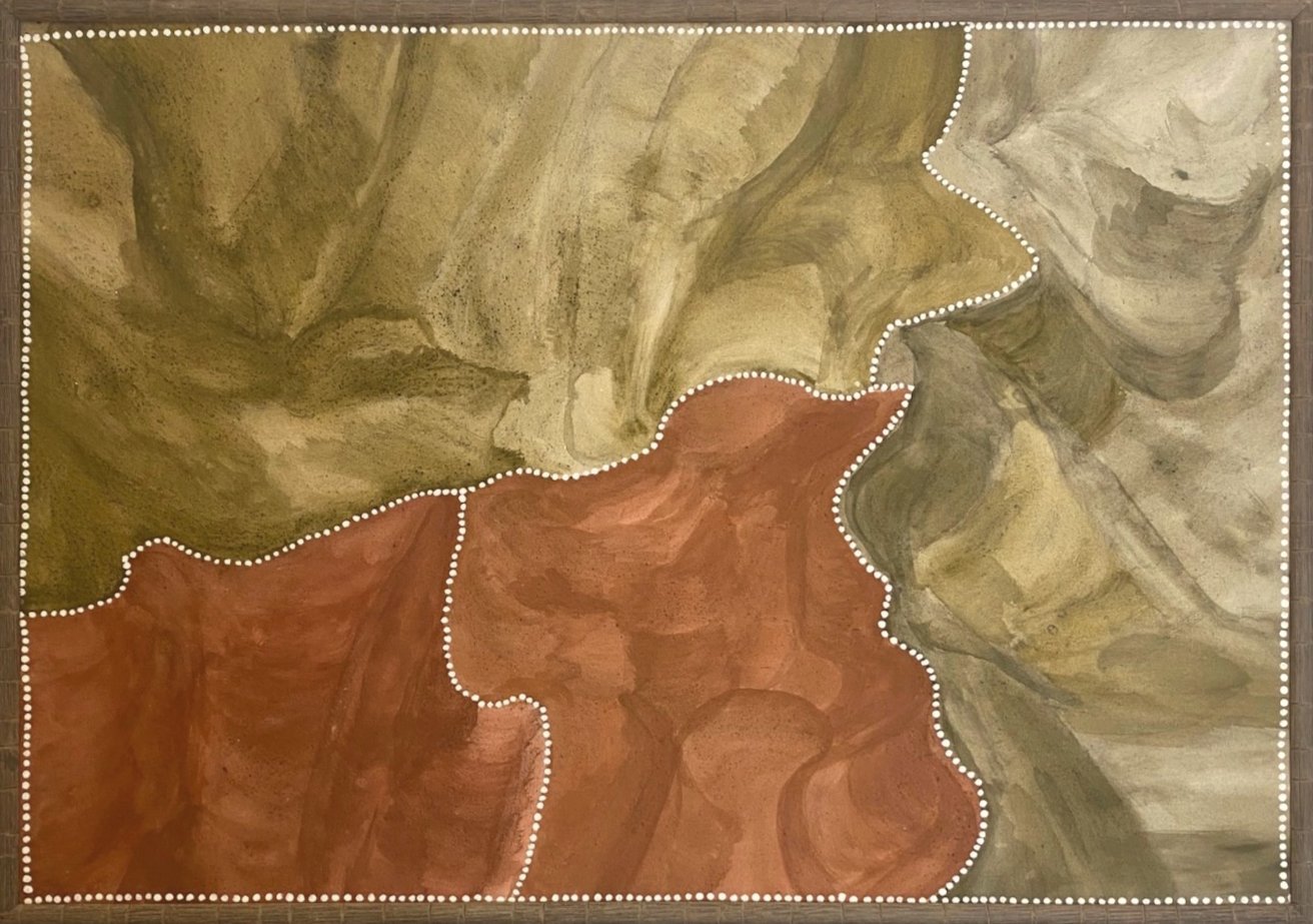 Latest artwork by Churchill Cann (c.1944-2016)