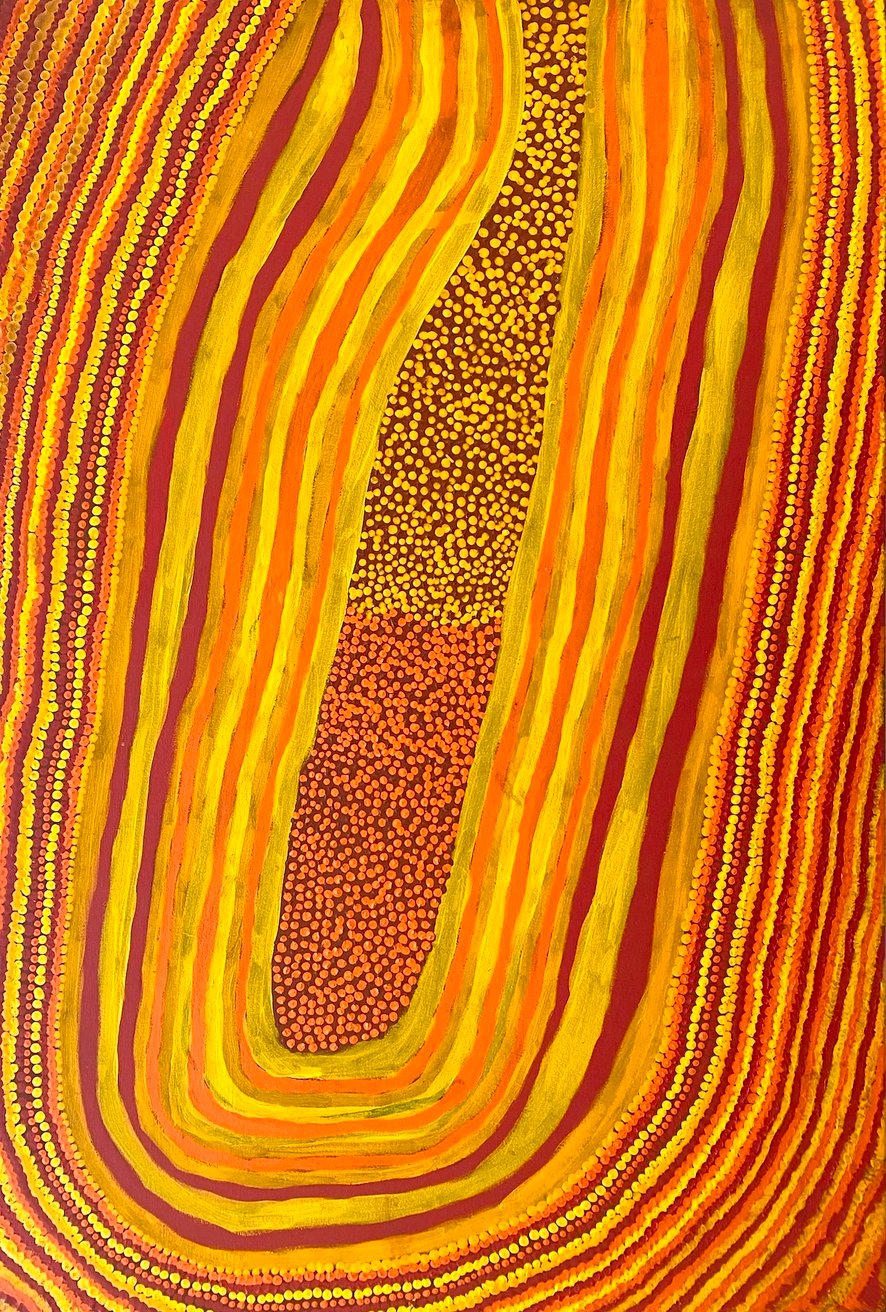 Latest artwork by Bai Bai Napangardi (c.1939-2020)