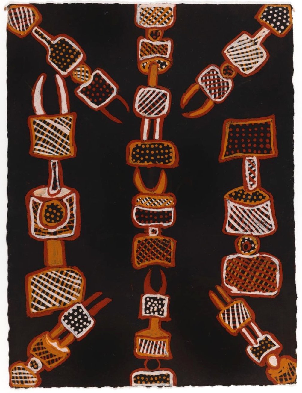 Latest artwork by Jean Baptiste Apuatimi (1940-2013)