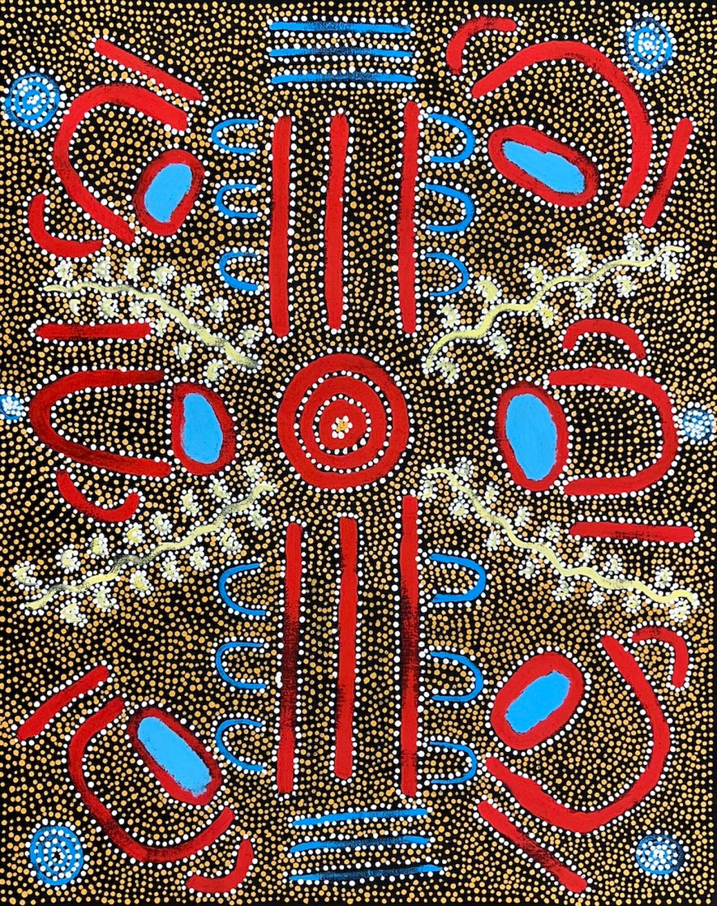 Latest artwork by Nigel Japanangka Marshall
