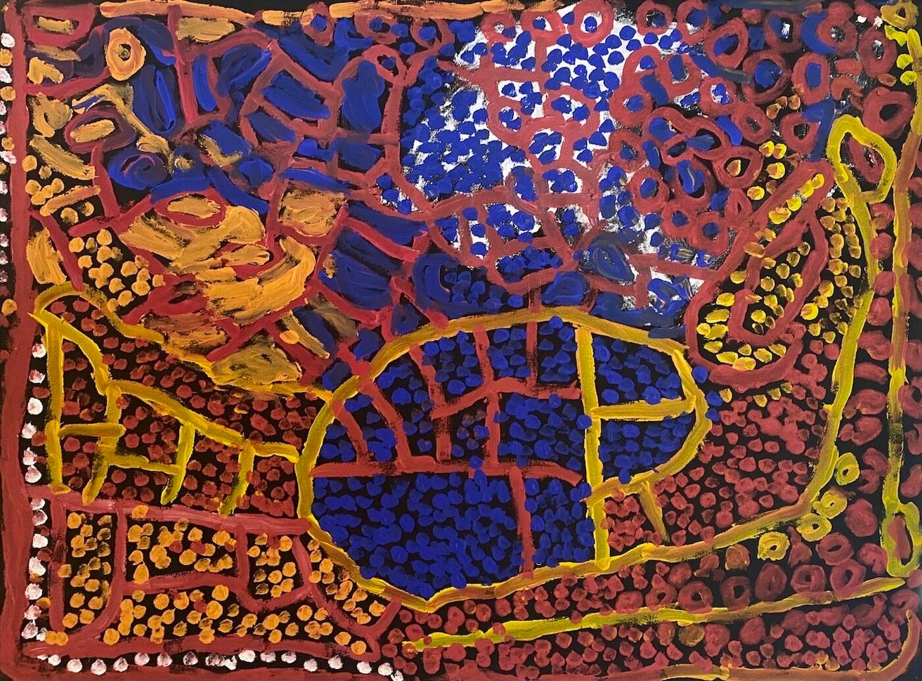 Latest artwork by Tjapartji Bates (1932-2016)