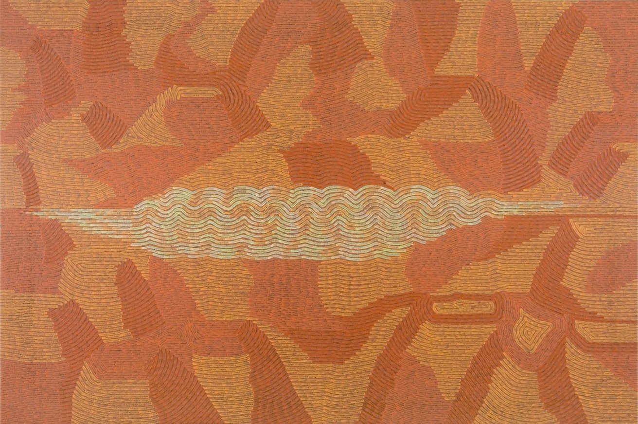 Latest artwork by Elizabeth Marks Nakamarra (c1959-2023)