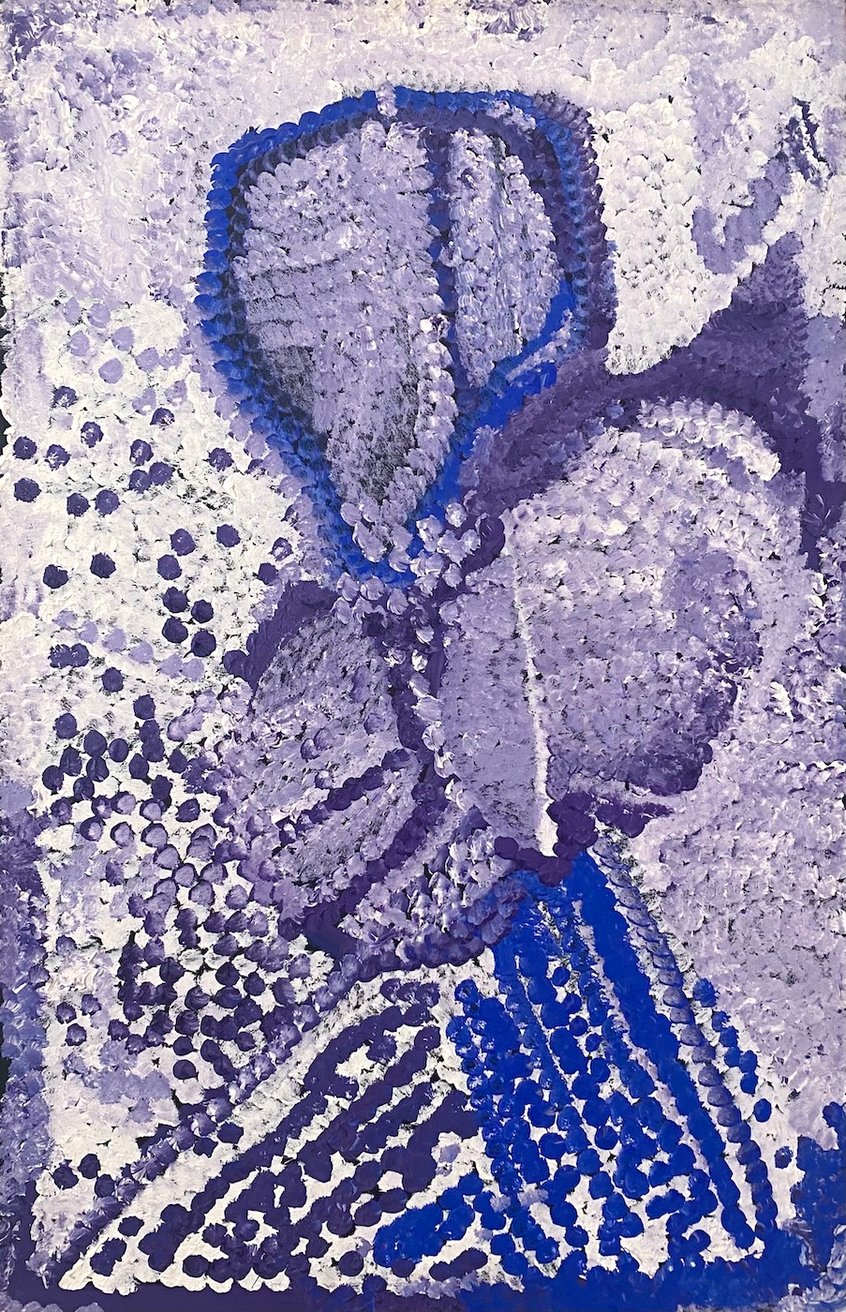 Latest artwork by Lorna Fencer Napurrula (c1923-2006)