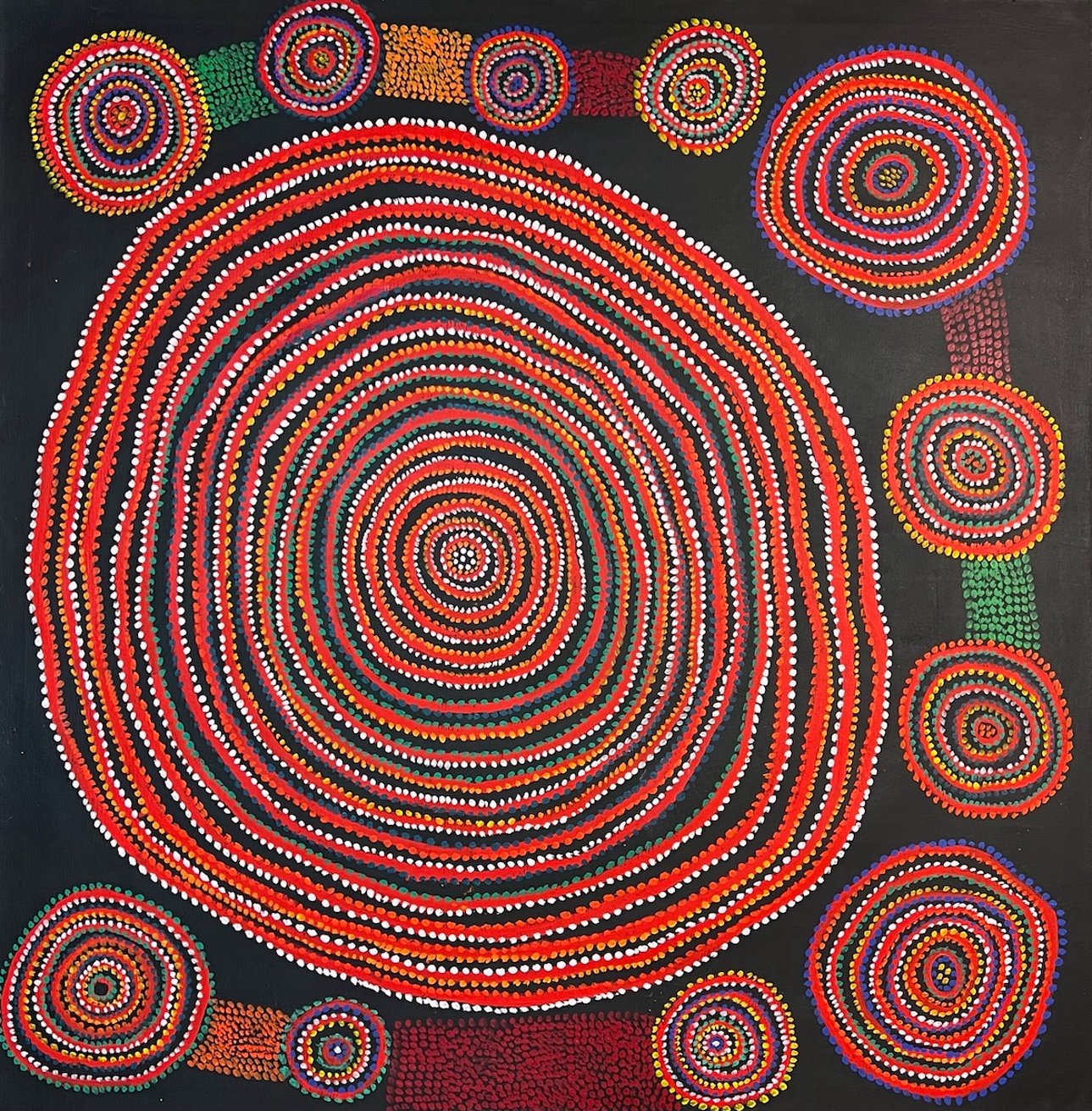 Latest artwork by Bruce Tjinpun Parker