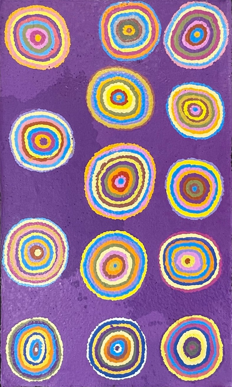 Latest artwork by Jeanie Nampijinpa Ross