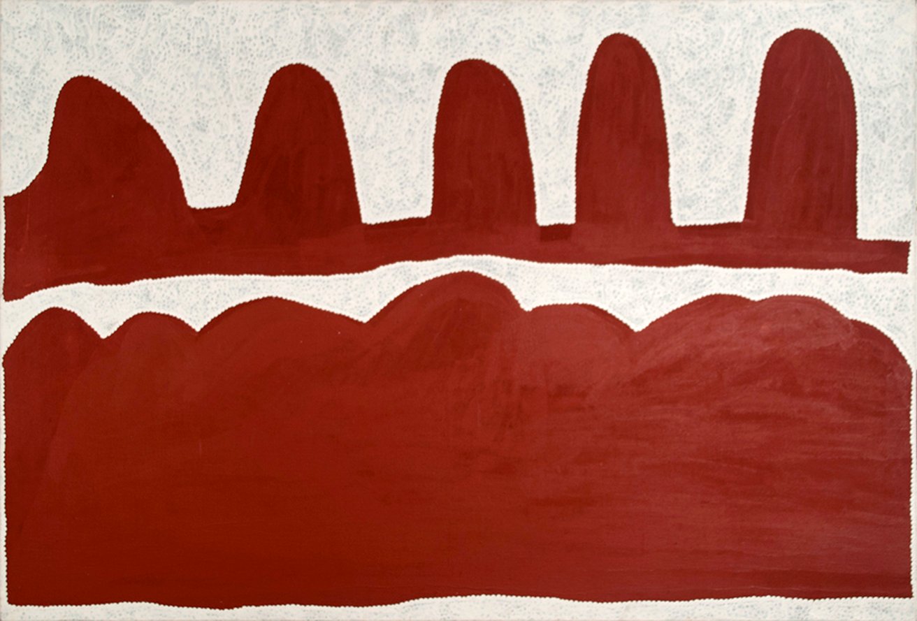 Latest artwork by Long Tom Tjapanangka (c1930-2006)