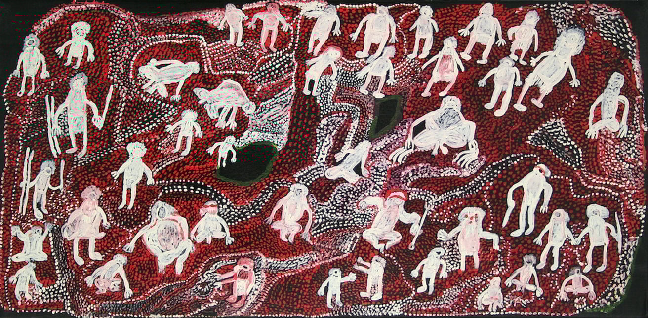 Latest artwork by Robin Kunmanara Tjilpi Kankapankatja (c1930-2012)