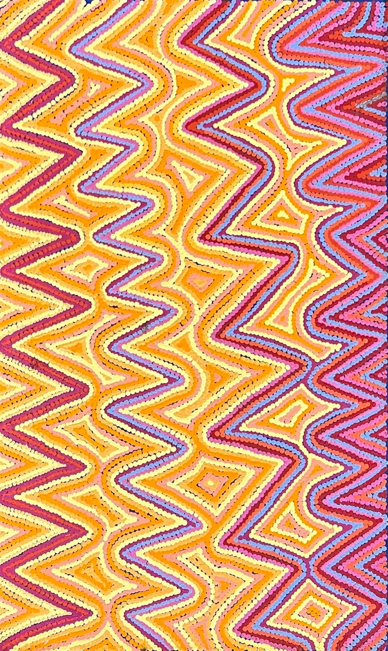 Latest artwork by Selina Napanangka Fisher