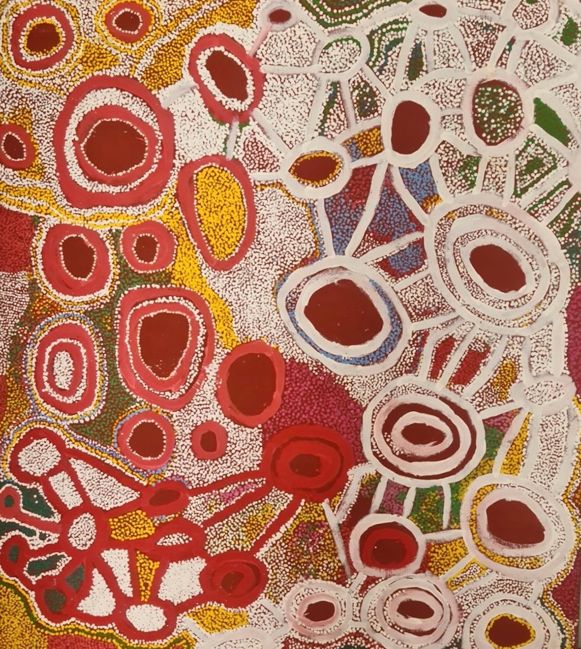 Latest artwork by Tjaruwa Angelina Woods (1954-2019)