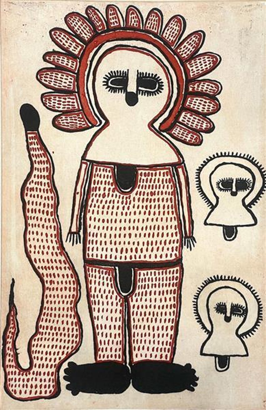 Latest artwork by Gordon Barunga