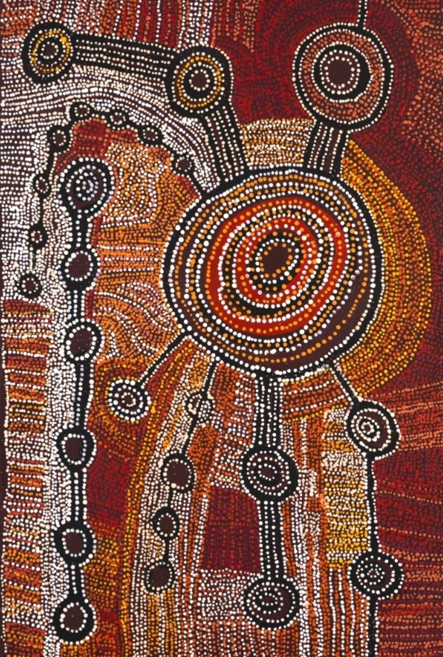 Latest artwork by Willy Muntjantji Martin (1950-2018)