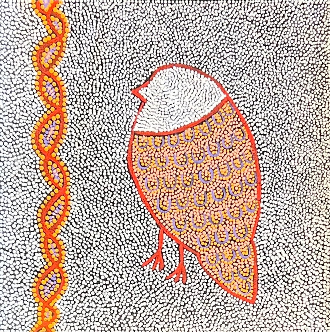 Featured artwork from Warlukurlangu Artists Aboriginal Corporation